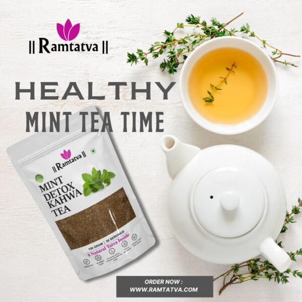 Mint Detox Kahwa Tea , Control Blood Sugar Level,Controls Cholesterol,